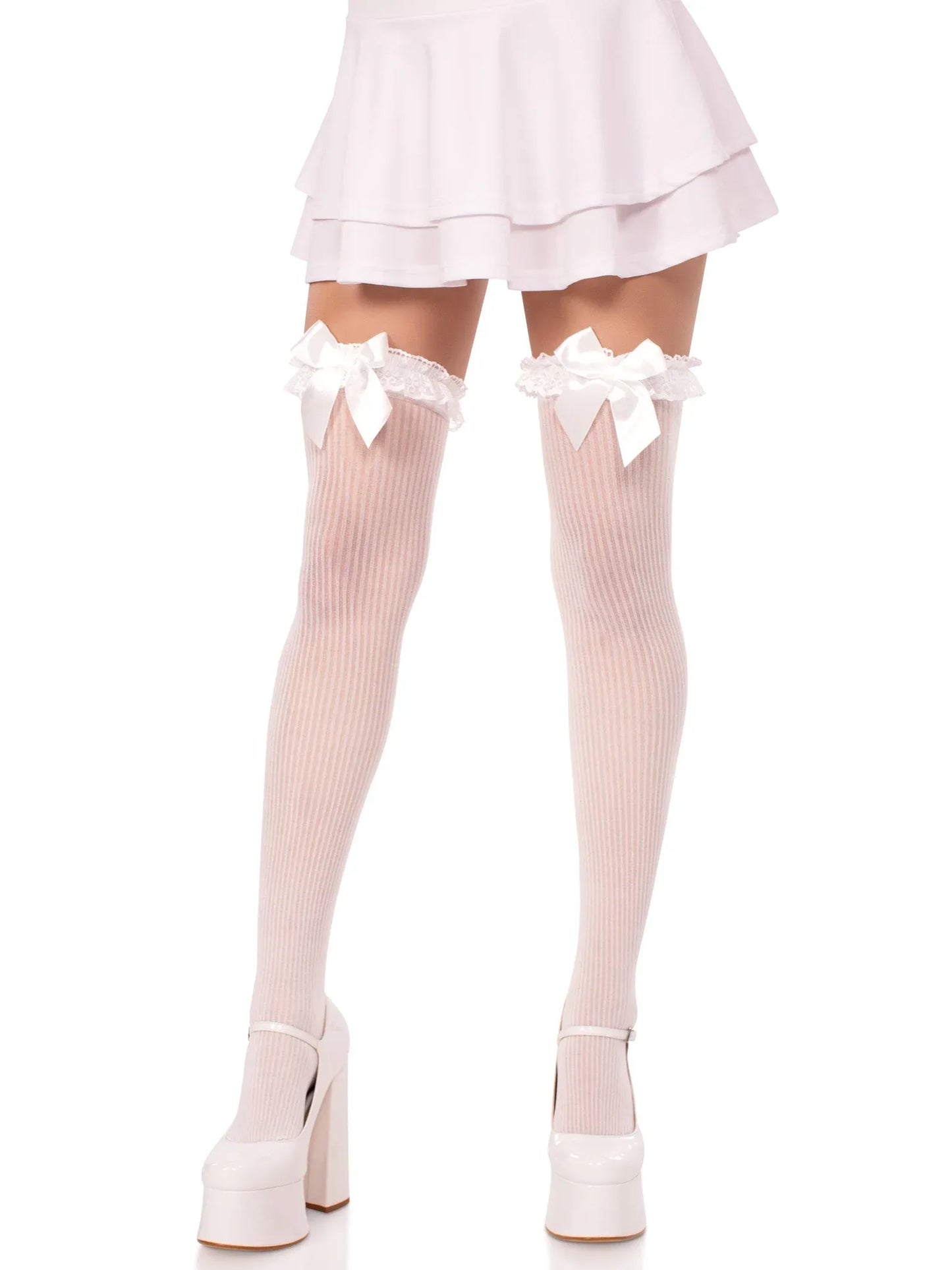 Calliope Striped Thigh Highs - Puppy's Aesthetics