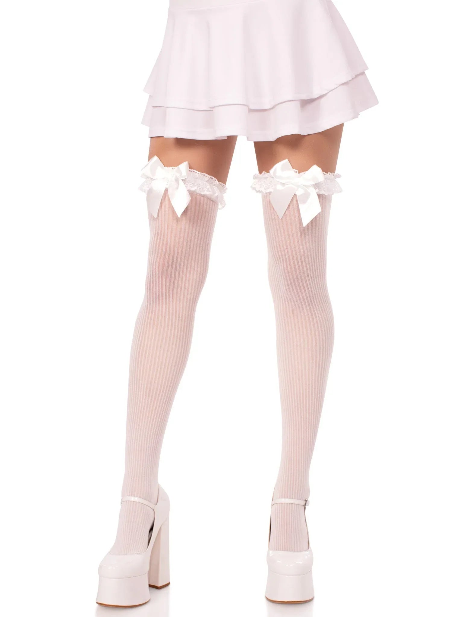 Calliope Striped Thigh Highs - Puppy's Aesthetics