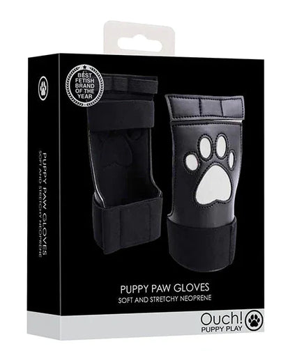 Shots Ouch White Puppy Play Gloves - Puppy's Aesthetics