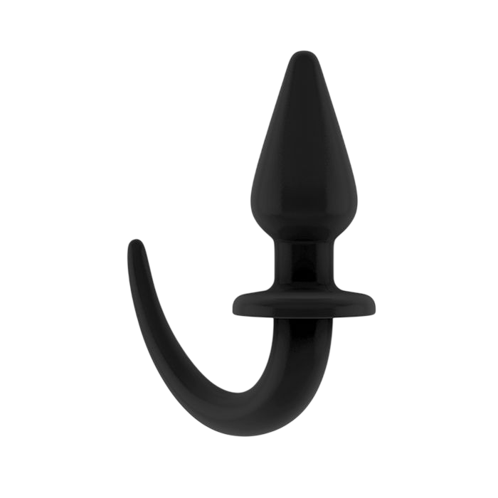 Black Puppy Play Tail Butt Plug