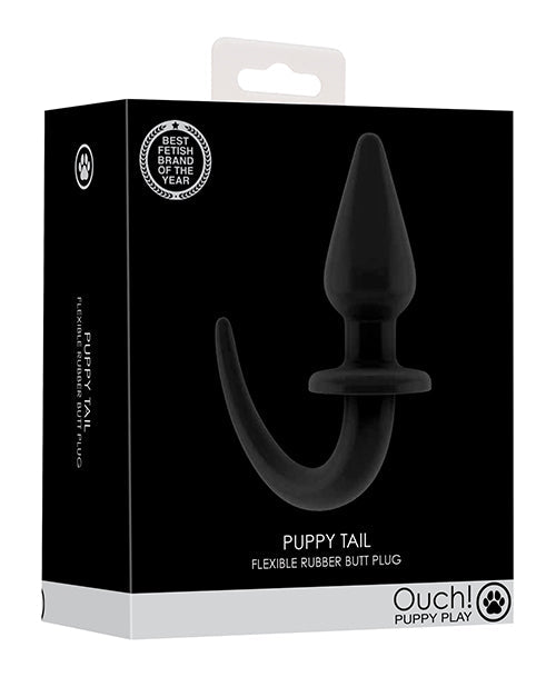Black Puppy Play Tail Butt Plug