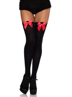 Kay Opaque Bow Thigh Highs