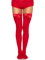 Kay Opaque Bow Thigh Highs