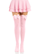 Kay Opaque Bow Thigh Highs