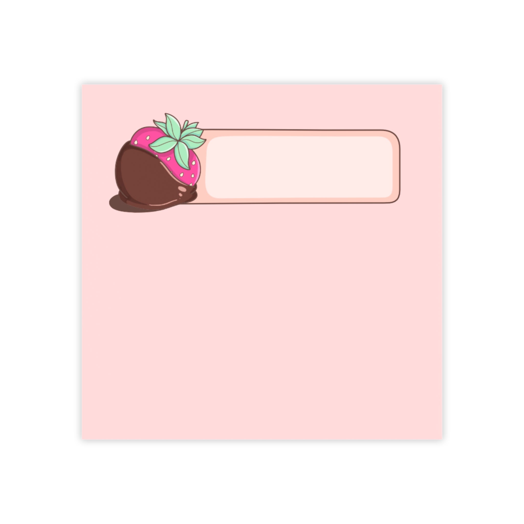 Chocolate Strawberry Post-it® Note Pad