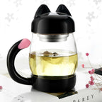 Whisker Sips Kawaii Tail Tea Cup – 420ML with Filter & Lid