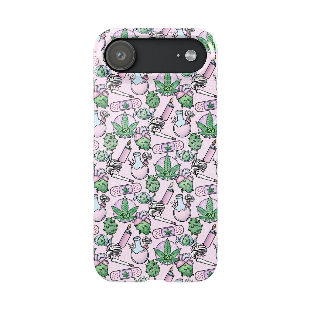 Cute Cannabis iPhone Slim Case