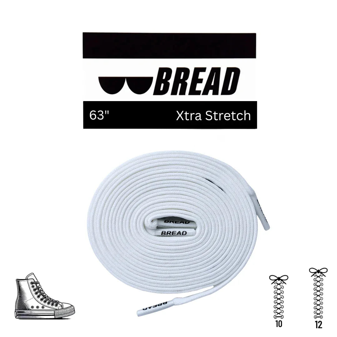 Soft Cloud White Elastic Shoelaces - Puppy's Aesthetics