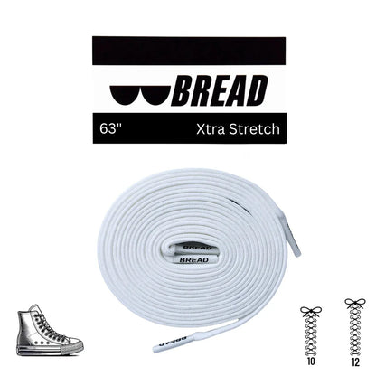 Soft Cloud White Elastic Shoelaces - Puppy's Aesthetics