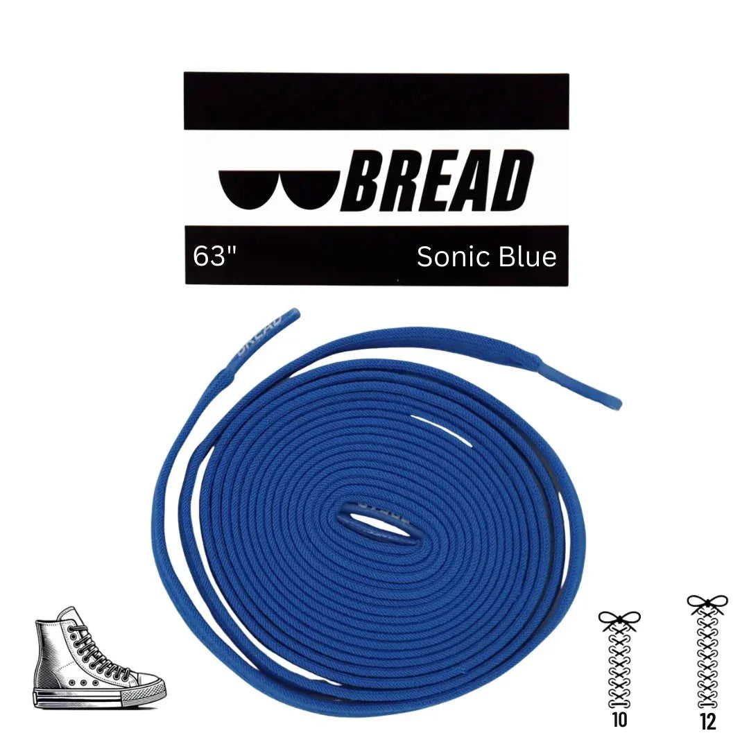 Bold Sonic Blue Elastic Shoelaces - Puppy's Aesthetics