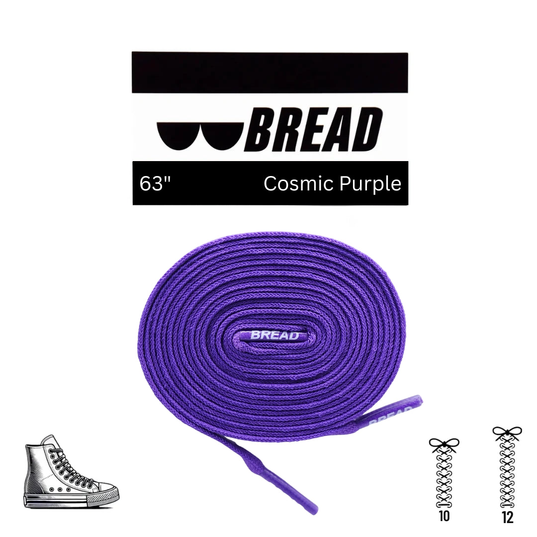 Deep Cosmic Purple Elastic Shoelaces - Puppy's Aesthetics