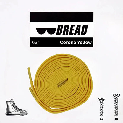 Bright Corona Yellow Elastic Shoelaces - Puppy's Aesthetics