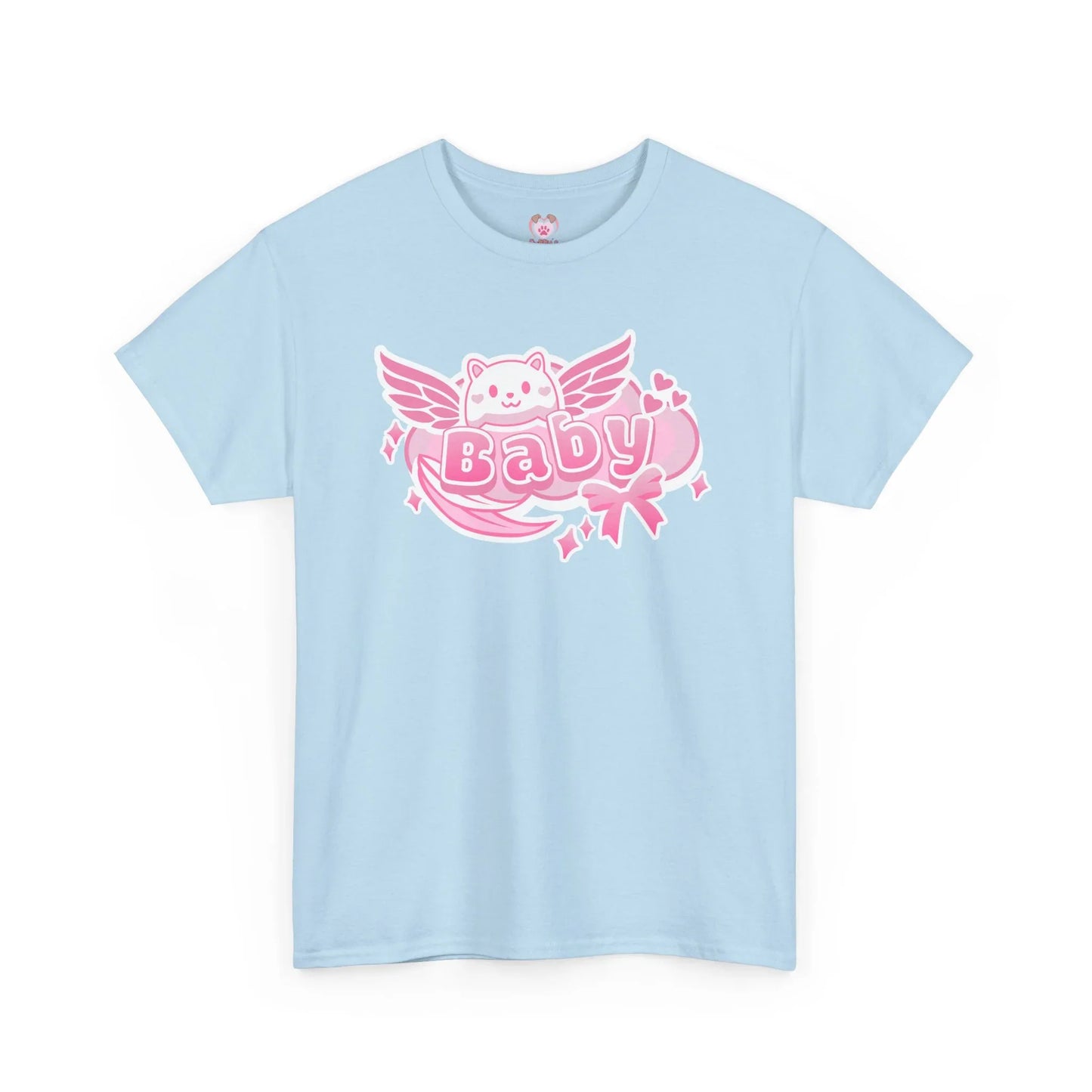 Soft Baby Pink Wings Play Tee - Puppy's Aesthetics