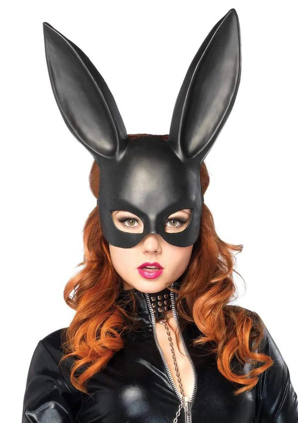 Masquerade Rabbit Mask - Black (OS)