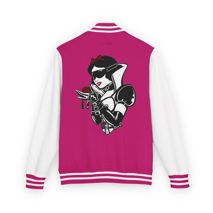Snow White Unisex Heavyweight Letterman Jacket