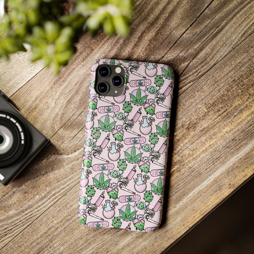 Cute Cannabis iPhone Slim Case