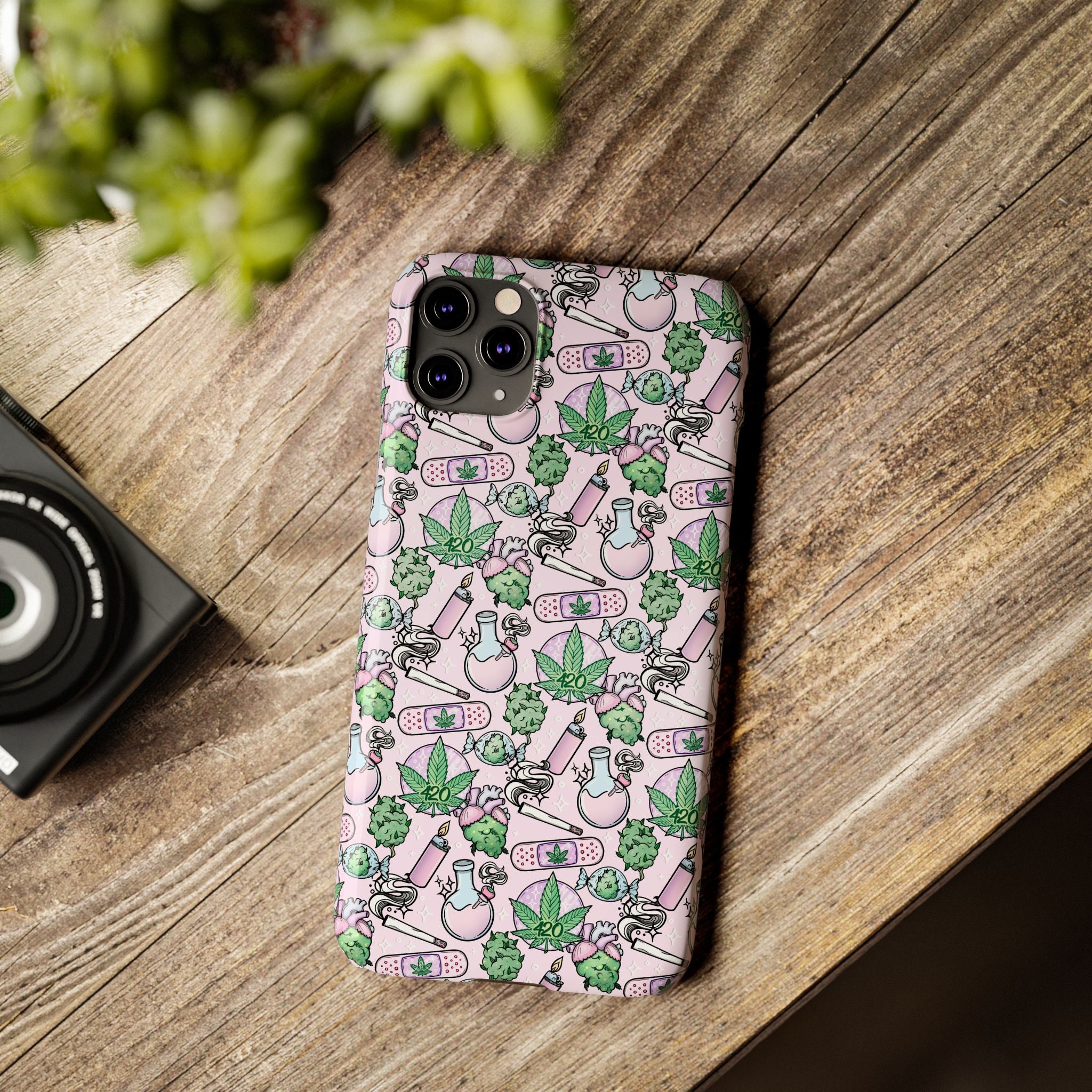 Cute Cannabis iPhone Slim Case
