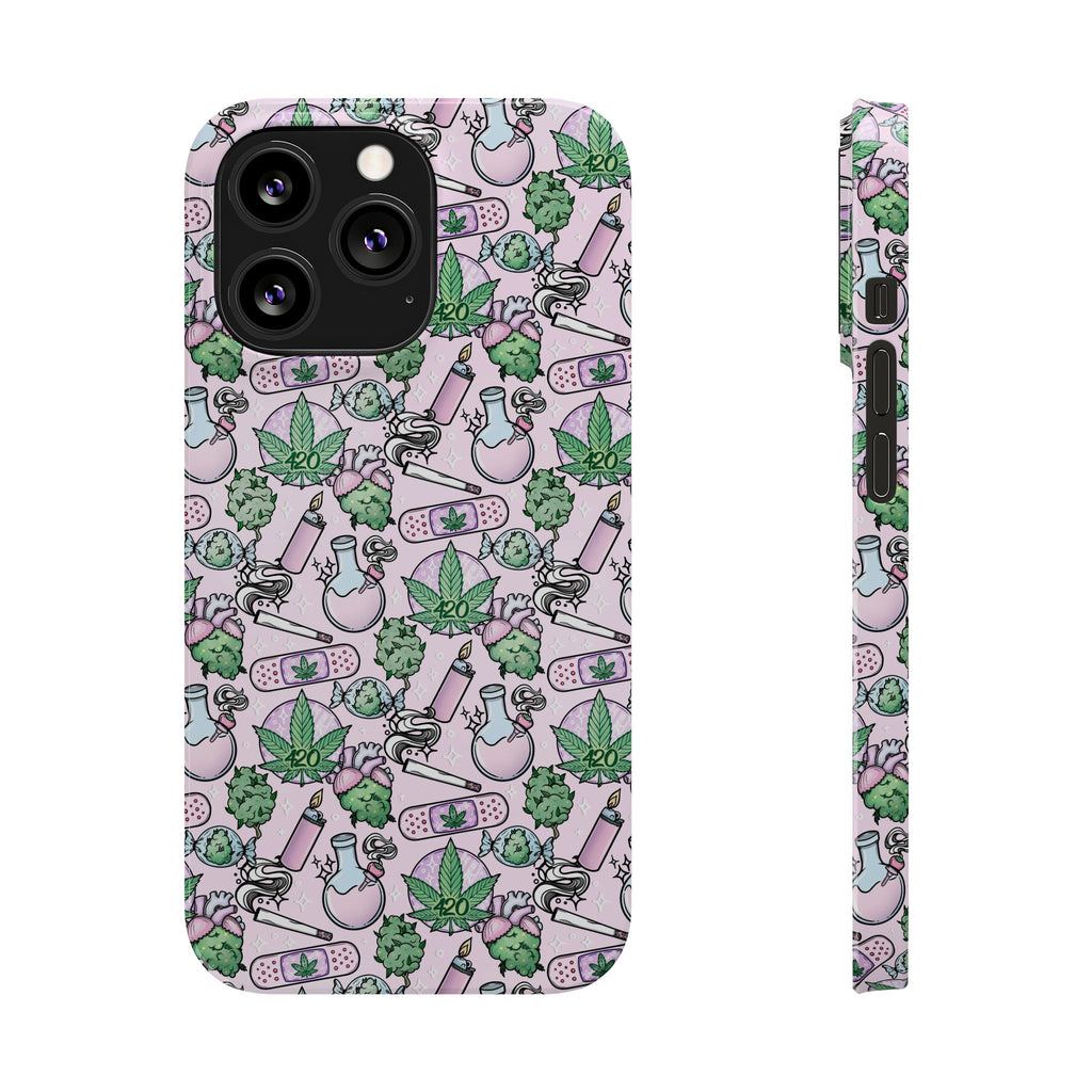 Cute Cannabis iPhone Slim Case