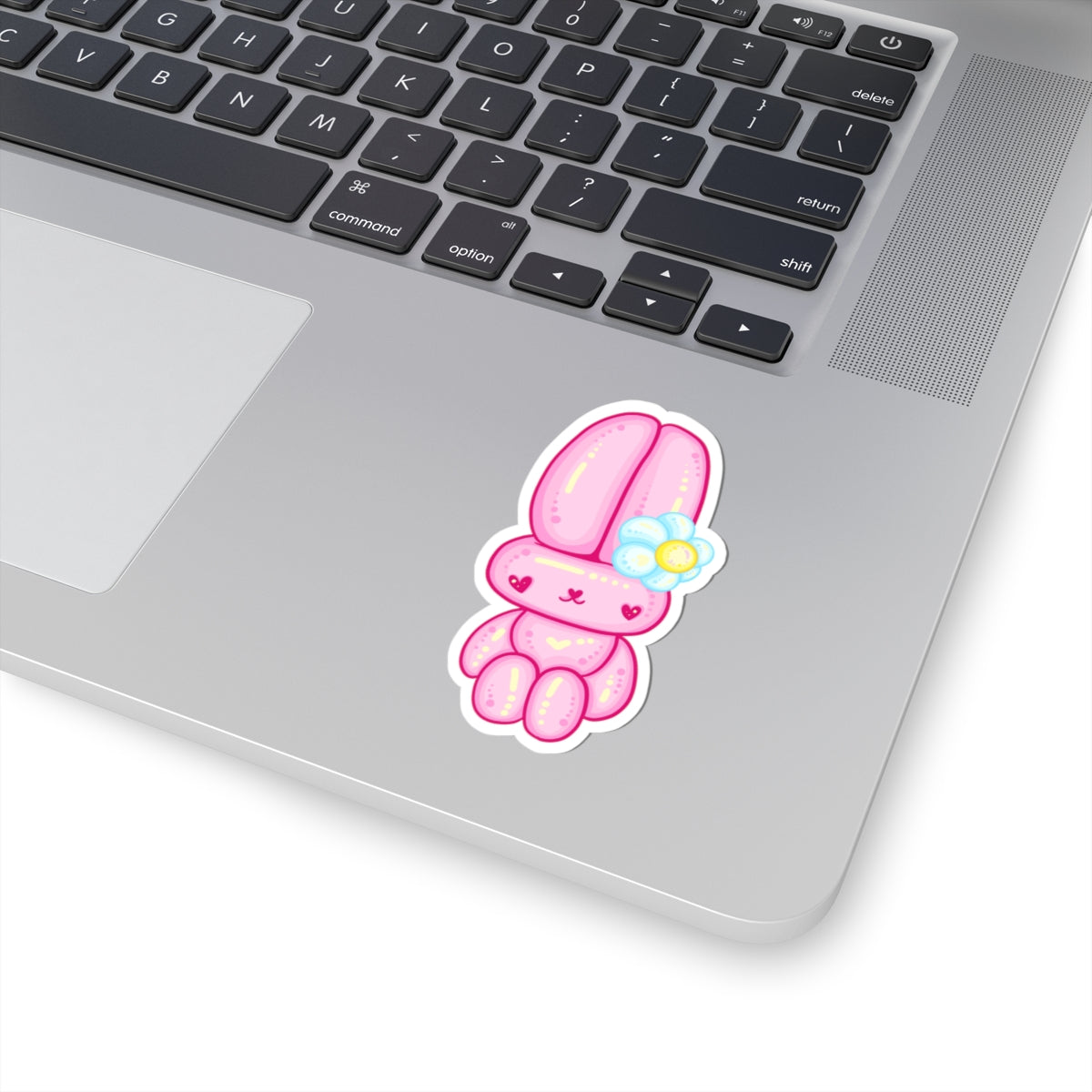 Kawaii Flower Bunny Kiss-Cut Sticker - Puppy's Aesthetics