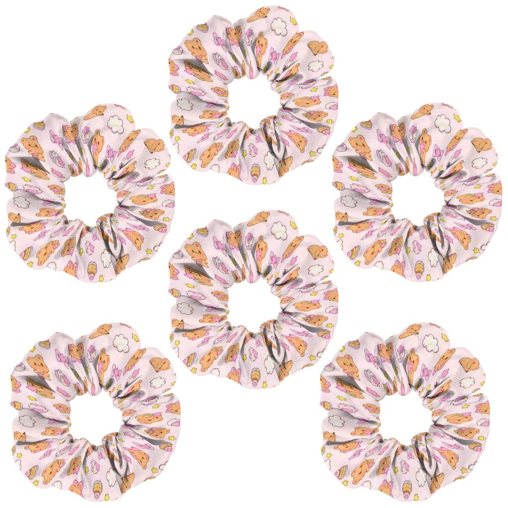 Bearly Adorable Scrunchie Set (6-Pack)
