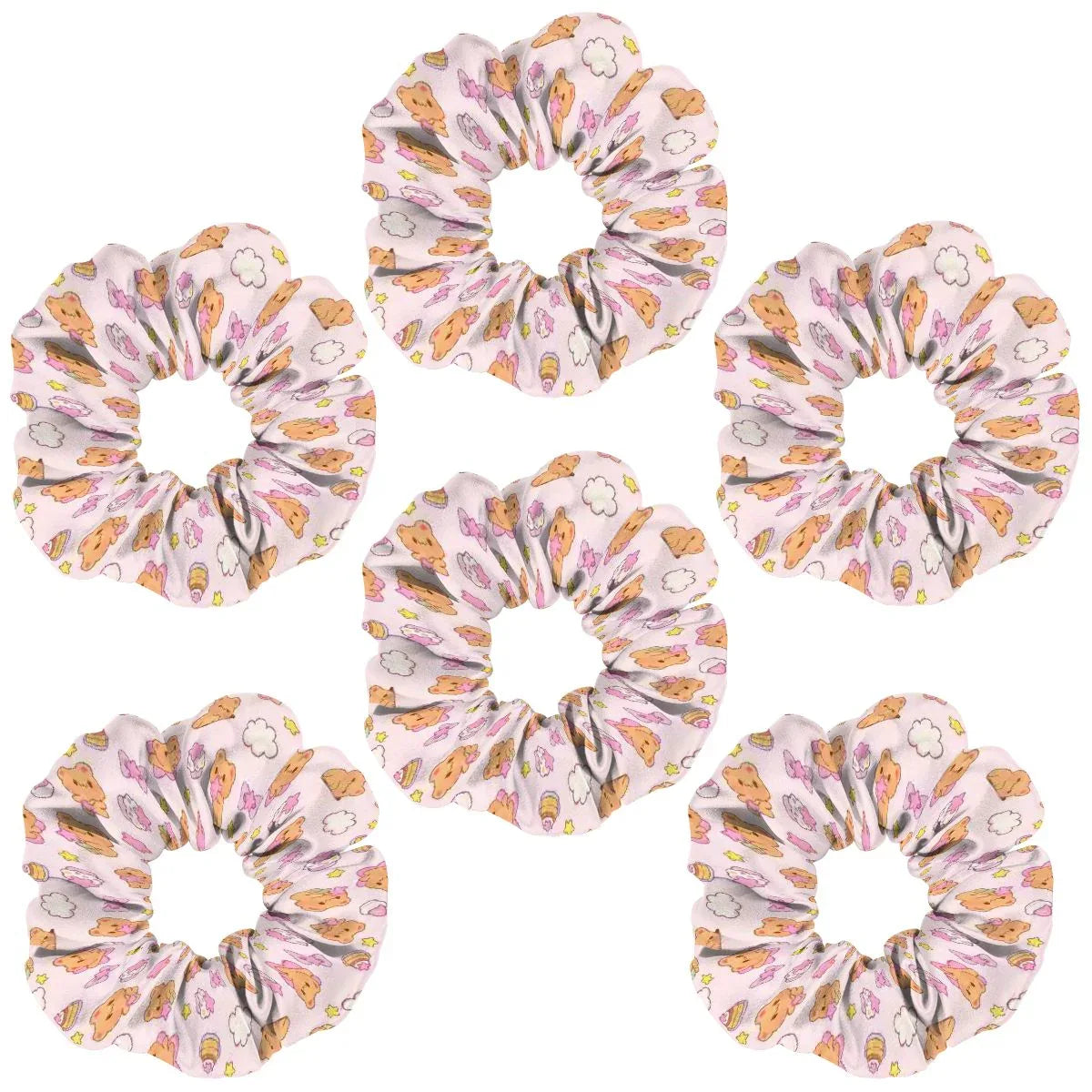 Bearly Adorable Scrunchie Set (6-Pack) - Puppy's Aesthetics
