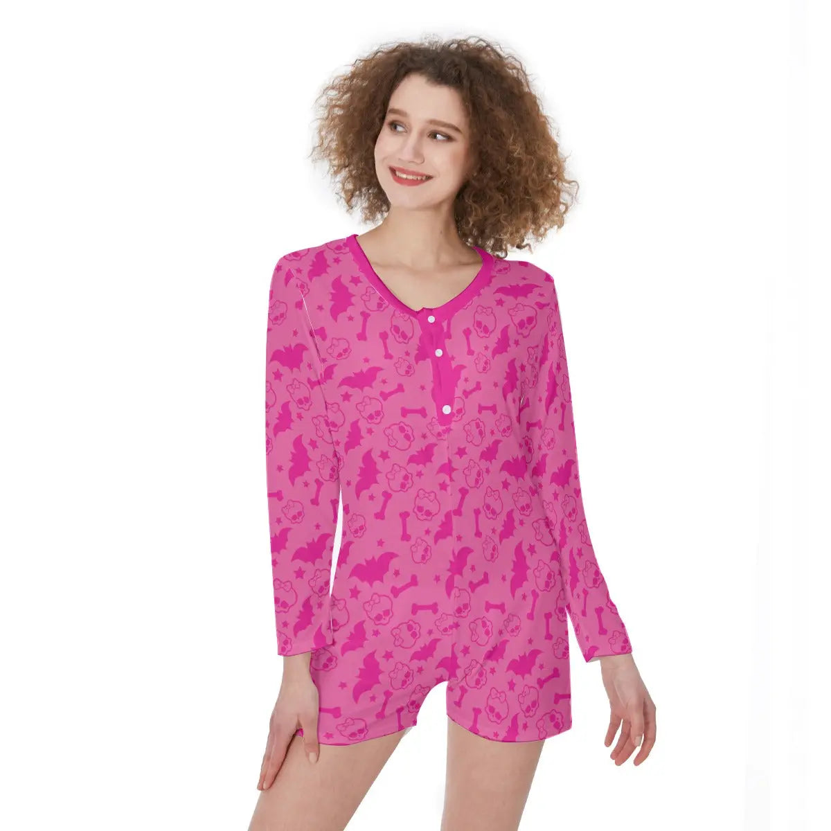 Pink Spooky Romper - Image #1