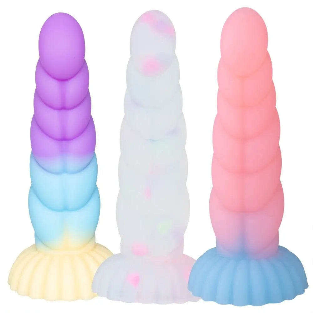 Luminous Dildo Soft Silicone Suction Cup