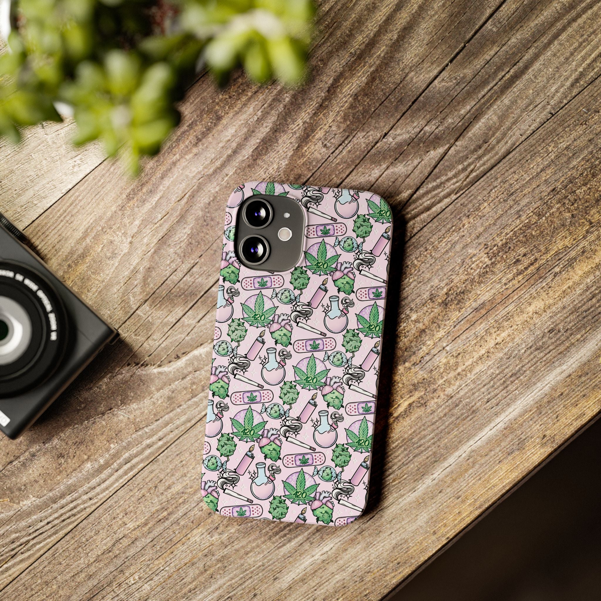 Cute Cannabis iPhone Slim Case