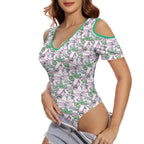 Cannabis Pink Peekaboo Playsuit