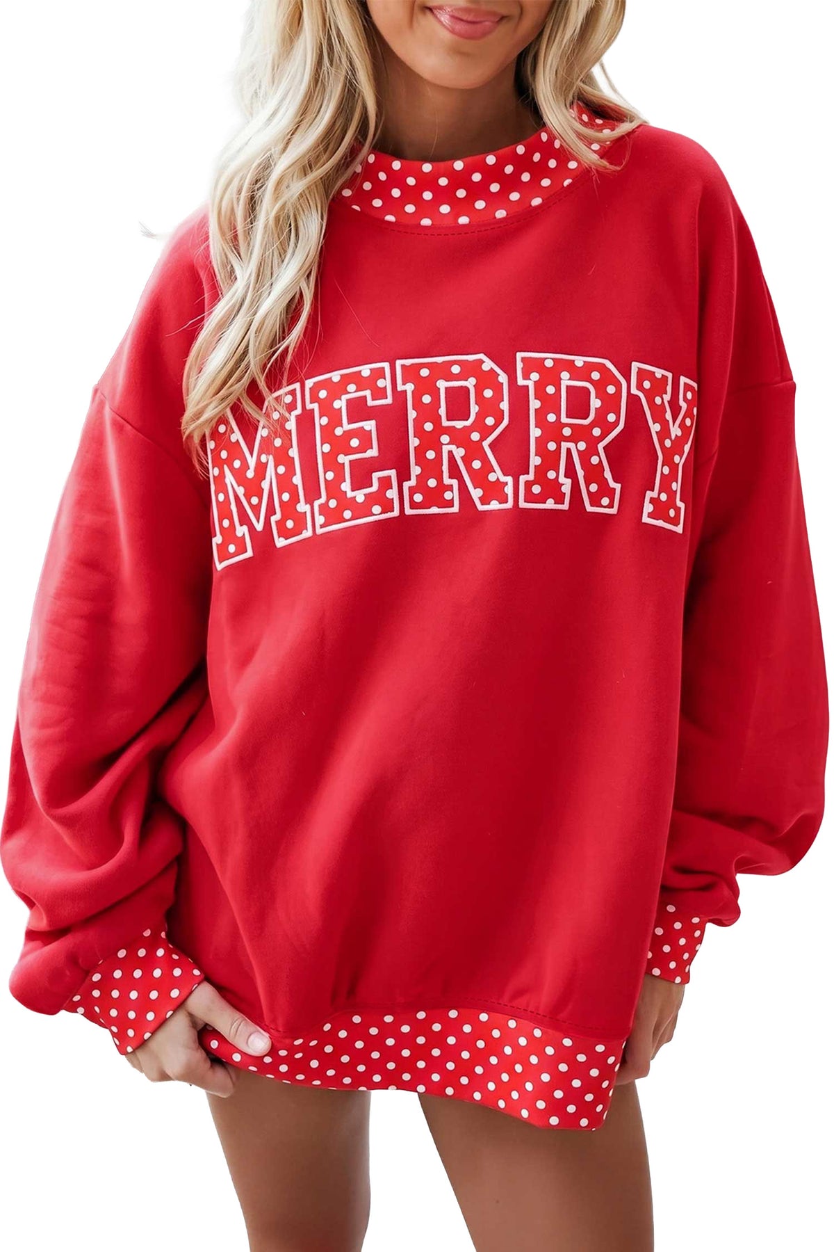 Polka Boo Oversized Sweatshirt