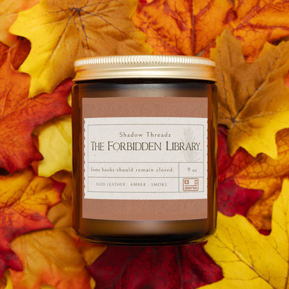 Forbidden Library Leather Candle 9oz
