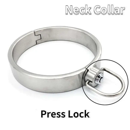 Stainless Steel Press Lockable Collar