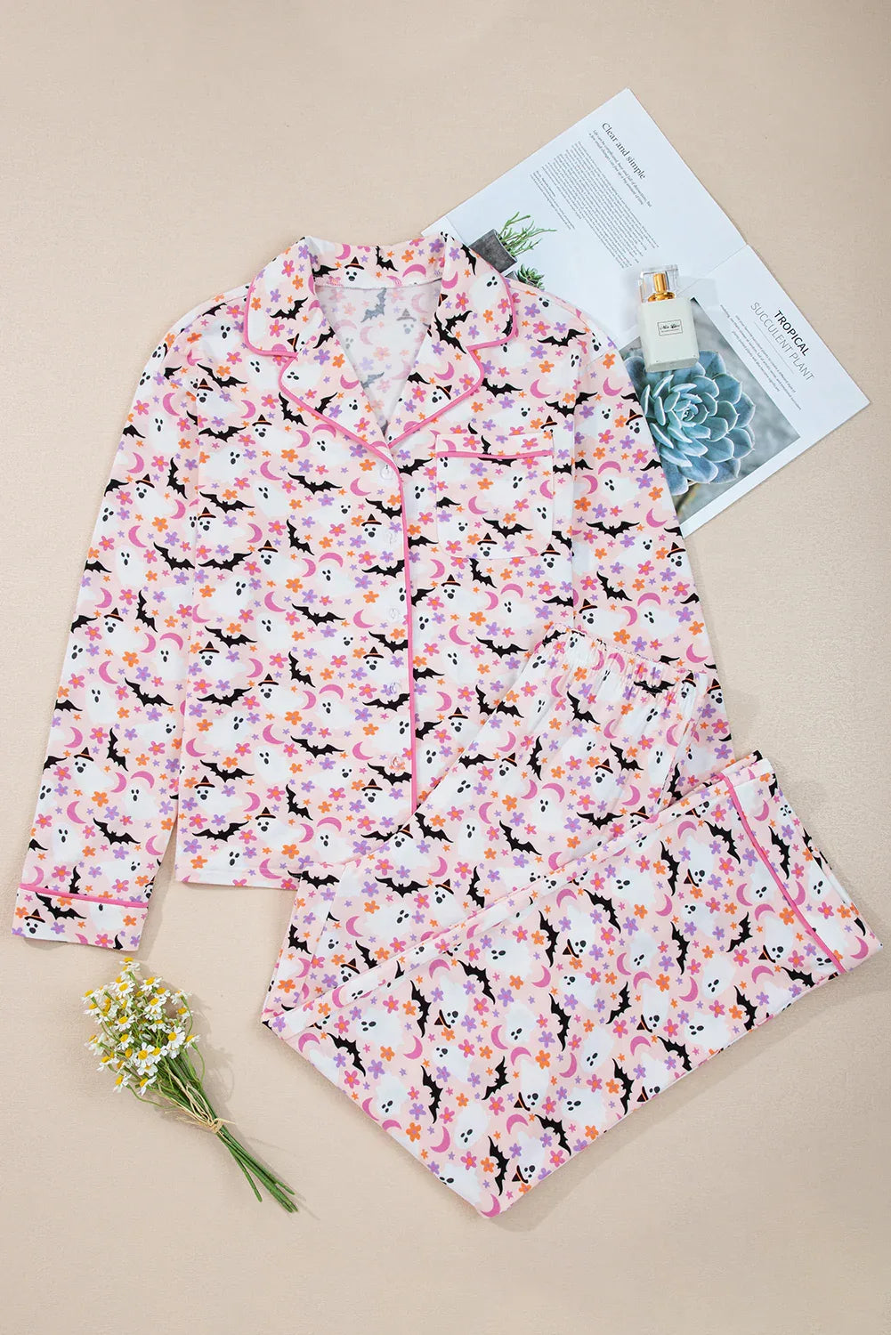 Boo-tiful Blossoms Pajama Set - Puppy's Aesthetics