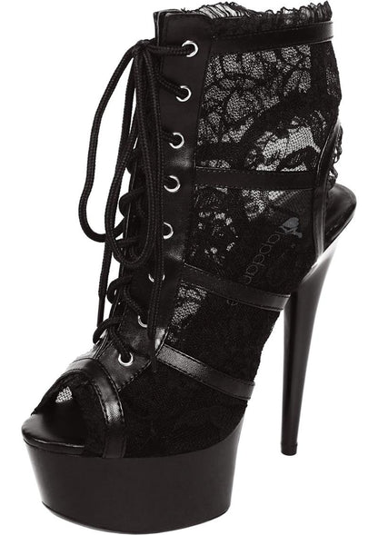 6in. Black Lace Bootie