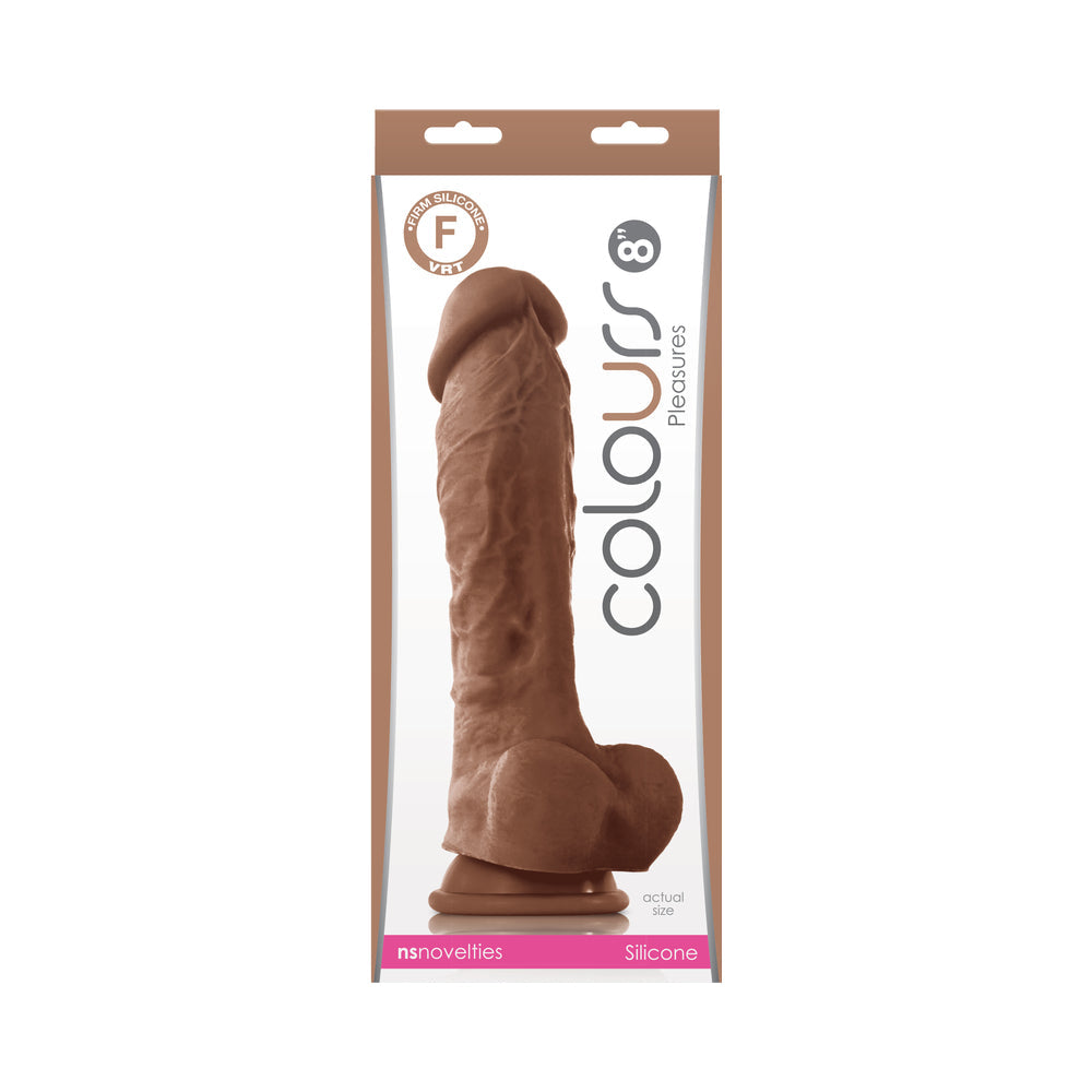 Colours Pleasures 8 " Dildo Brown