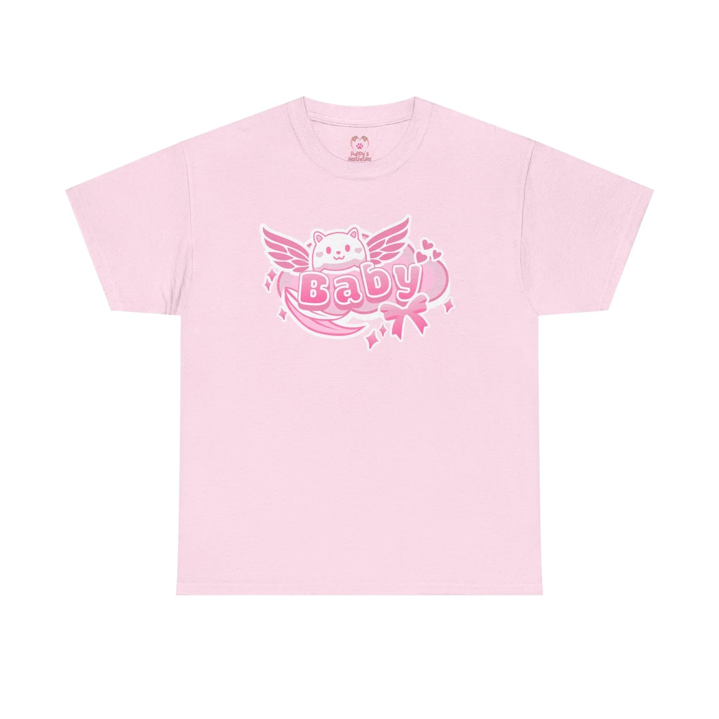 Soft Baby Pink Wings Play Tee - Puppy's Aesthetics