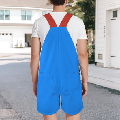 Classic Blue & Red Unisex Huggeralls - Puppy's Aesthetics