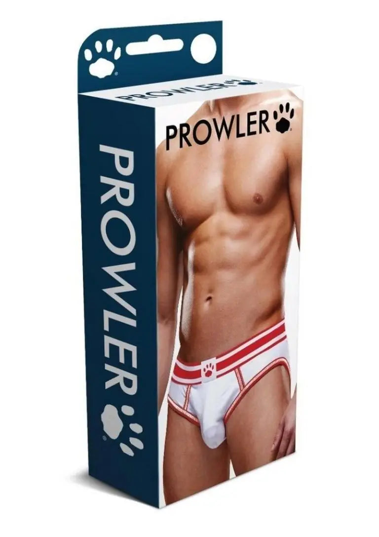 Prowler White/Red Open Briefs XXL