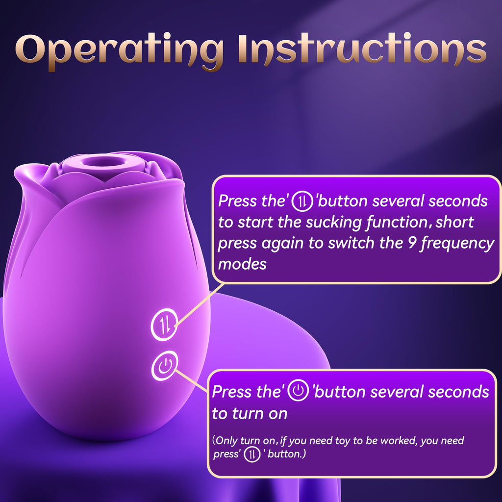 Rosy Whispers – Dual Stimulation Rose Toy with Sucking + G-Spot Vibes