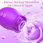 Rosy Whispers – Dual Stimulation Rose Toy with Sucking + G-Spot Vibes
