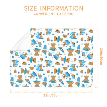 Cozy Blue Bear ABDL Changing Pad