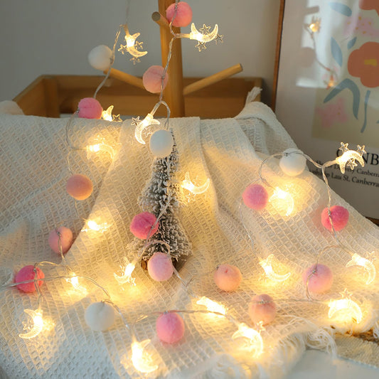 Moonbeam Pom-Pom Fairy Lights - 6.56ft 20 LED