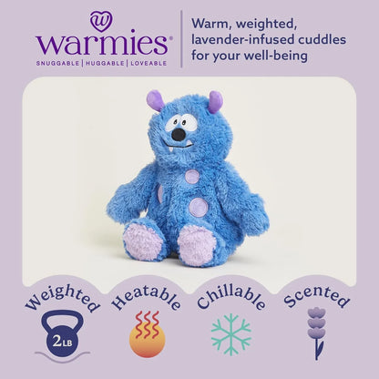 Warmies® Cozy Monster Plushie – Weighted Lavender - Puppy's Aesthetics