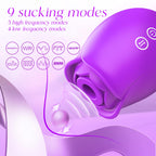 Rosy Whispers – Dual Stimulation Rose Toy with Sucking + G-Spot Vibes