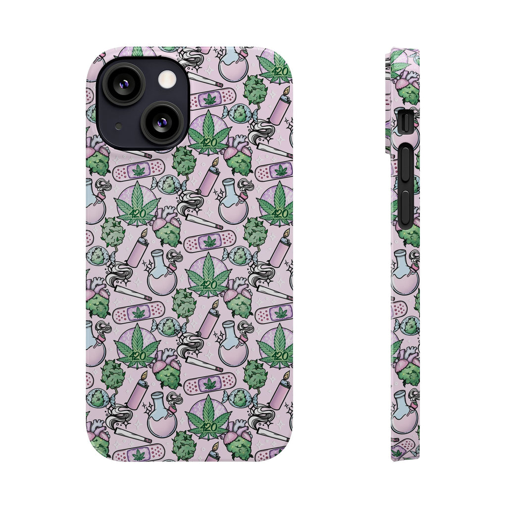 Cute Cannabis iPhone Slim Case