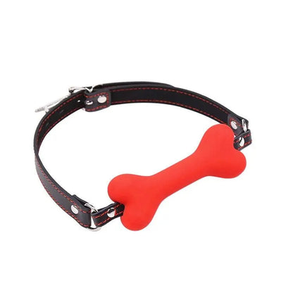 Silicone Puppy Bone Mouth Gag (Colors) Red United States
