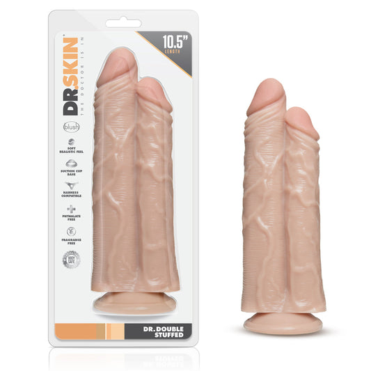 Dr. Skin Dr. Double Stuffed 10.5 " Double Shaft Dildo Beige