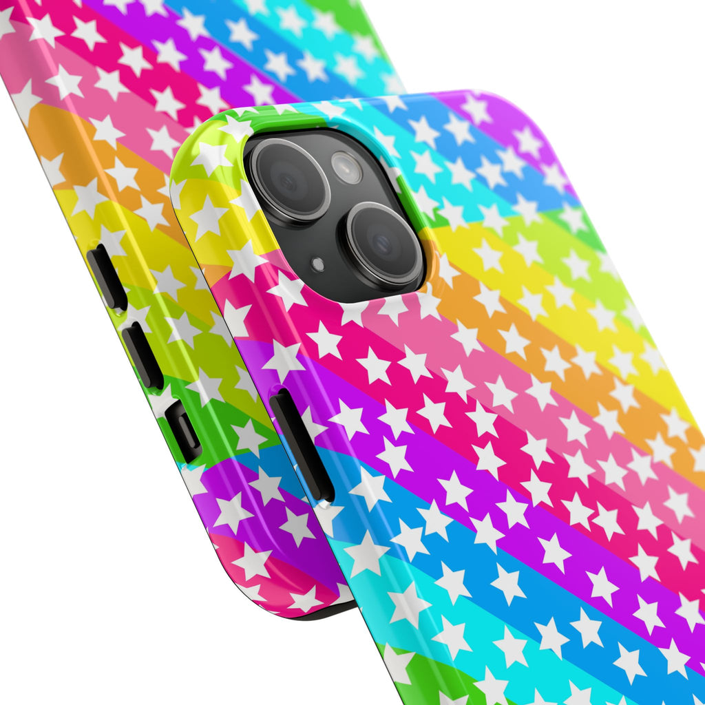Starry Sprinkle Rainbow Tough iPhone Case
