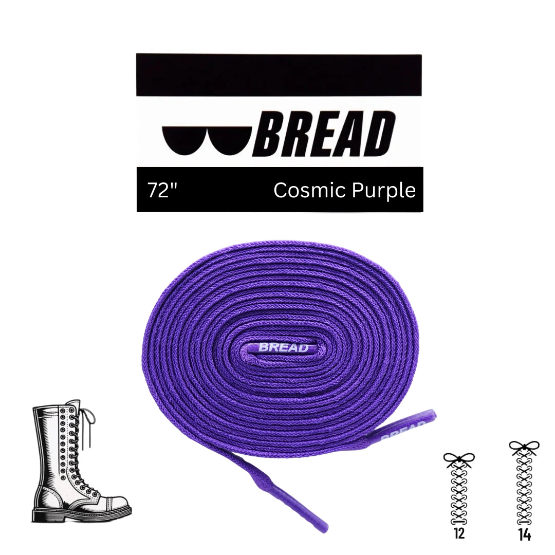 Deep Cosmic Purple Elastic Shoelaces - Puppy's Aesthetics