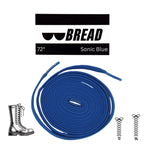 Bold Sonic Blue Elastic Shoelaces - Puppy's Aesthetics